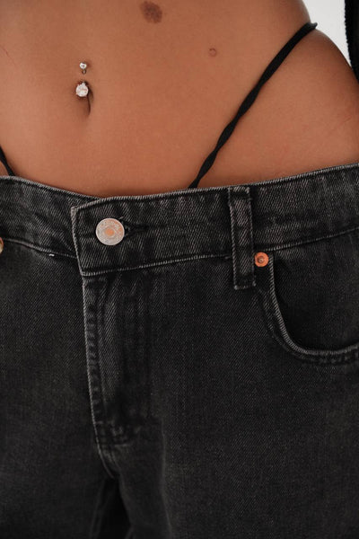 Rubber Detail Jeans